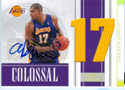Authentic Andrew Bynum Autograph Game-Worn Jersey