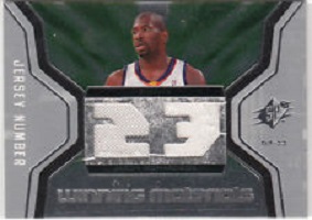 Authentic Jason Richardson Dual Game-Worn Jersey Card