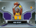 Authentic Kobe Bryant Dual Game-Worn Jersey Card