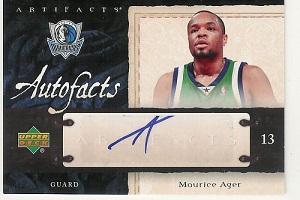 Authentic Maurice Ager Autograph