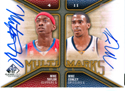 Authentic Mike Taylor & Mike Conley Dual Autograph Card