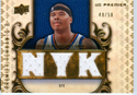 Authentic Quentin Richardson Game Worn Jersey Card
