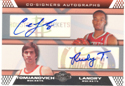 Authentic Rudy Tomjanovich & Carl Landry Dual Autograph