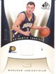 Authentic Sarunas Jasikevicius Game-Worn Jersey Card