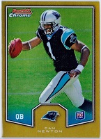 Cam Newton Gold Chrome Rookie