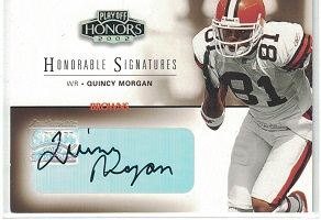 Authentic Quincy Morgan Rookie Autograph